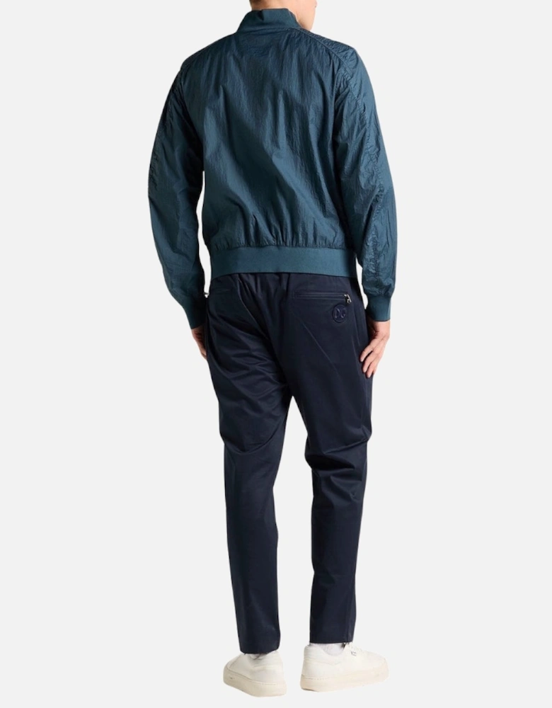 Novak Dark Avio Blue Bomber Jacket