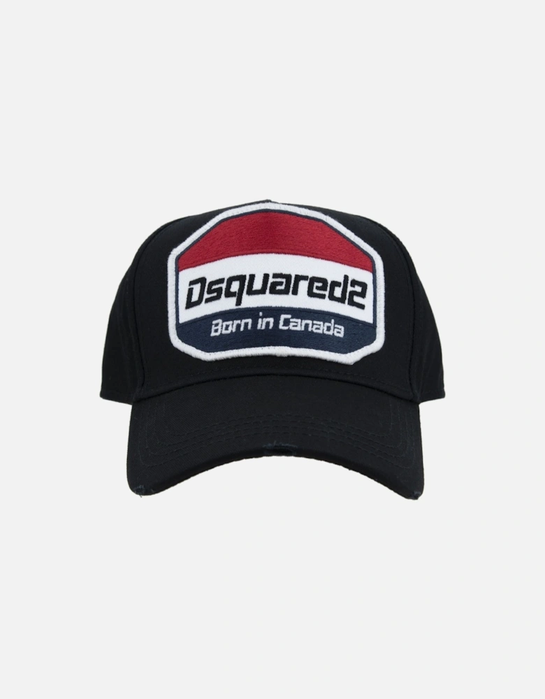 Born In Canada Logo Black Cap