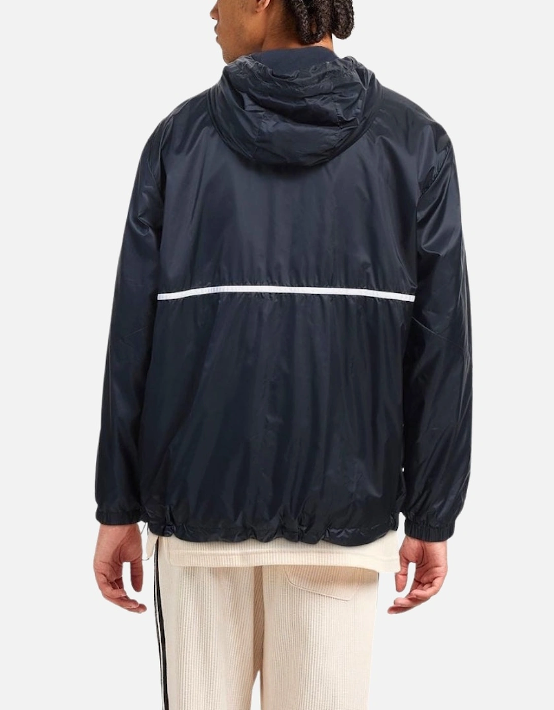 Navy Blue Hooded Jacket