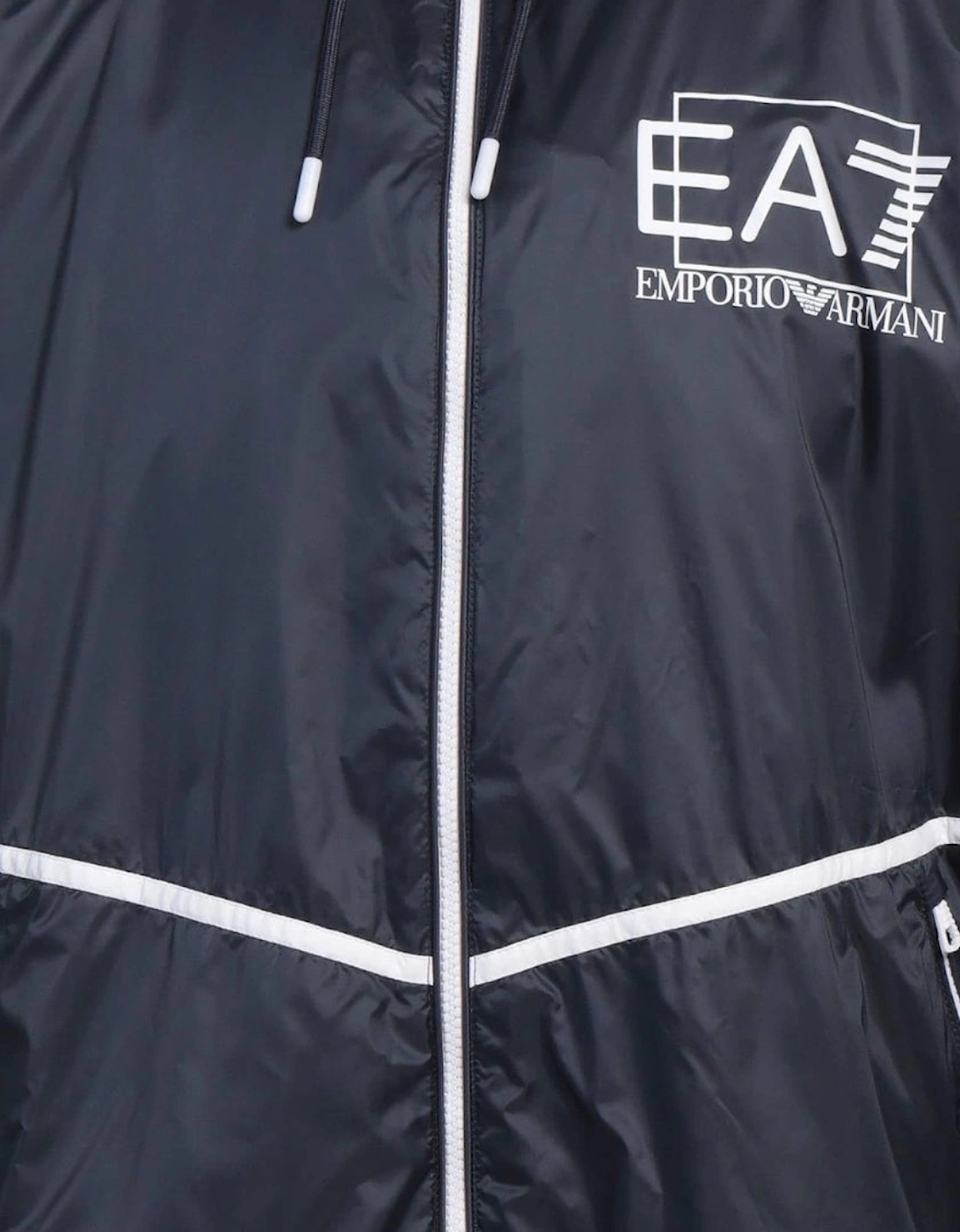 Navy Blue Hooded Jacket