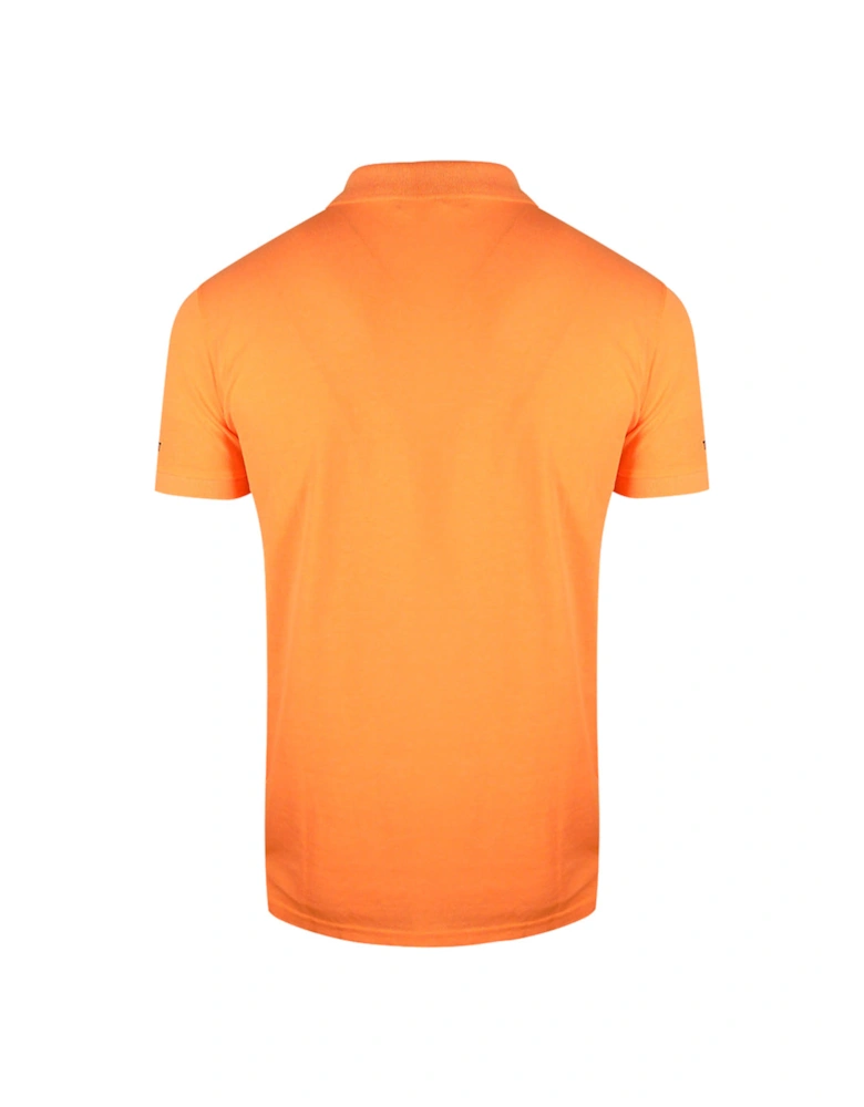 Plein Sport Bold Logo Orange Polo Shirt