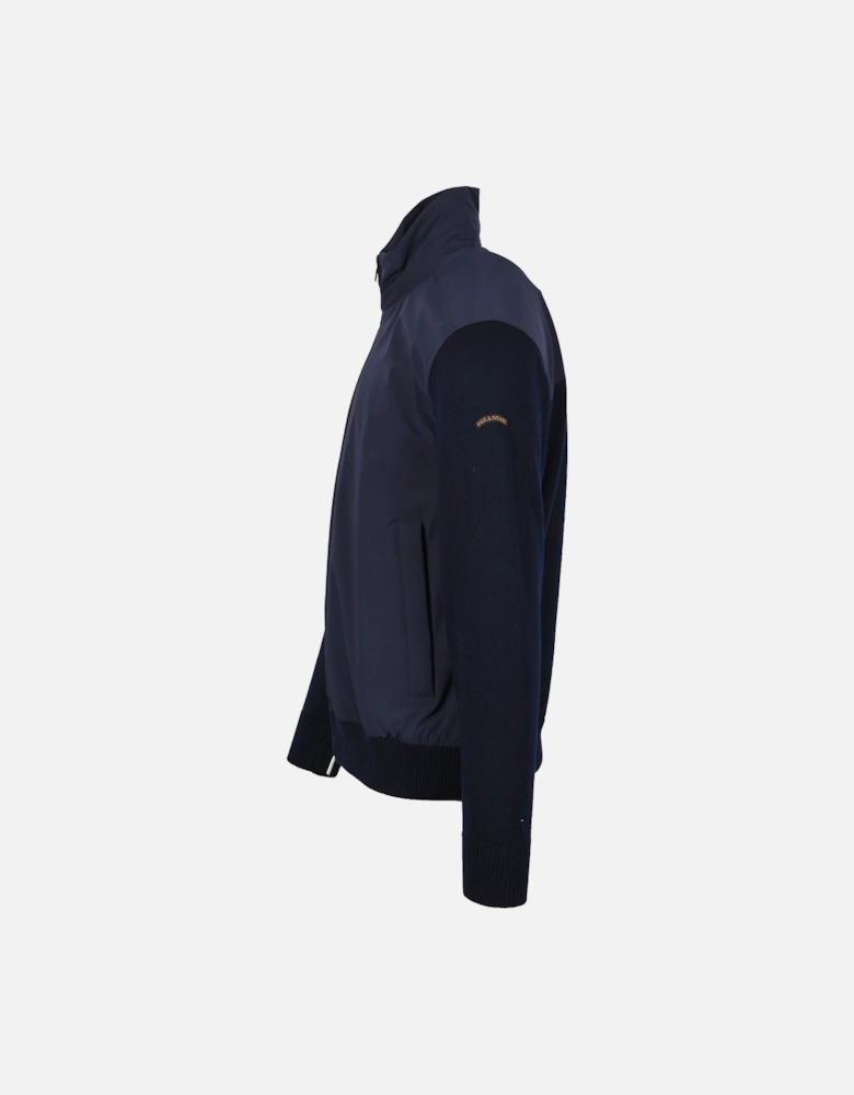 Mix Media Jacket Navy