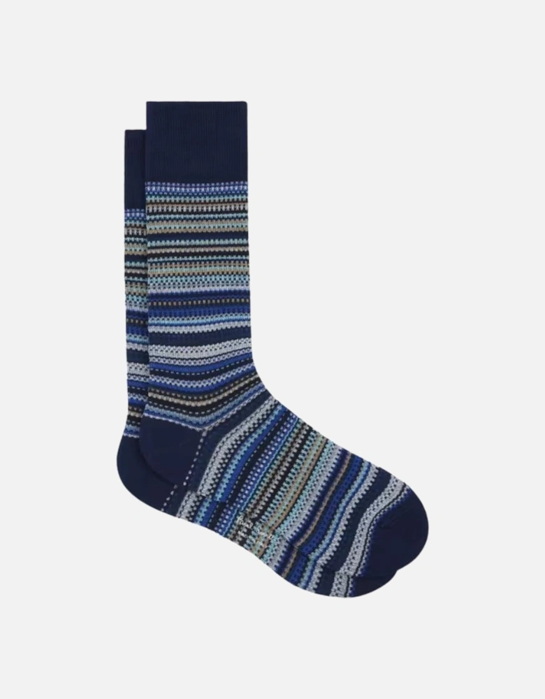 PS Socks Pique Signature - Navy