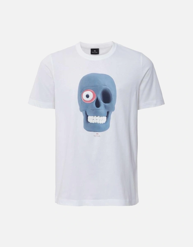 PS Reg Fit T-Shirt Skull - White