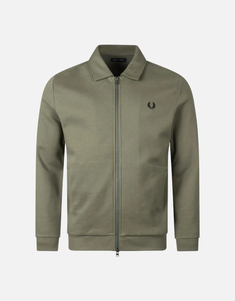 FP Zip Through Collared Sweatshirt - Laurel Wreath Green