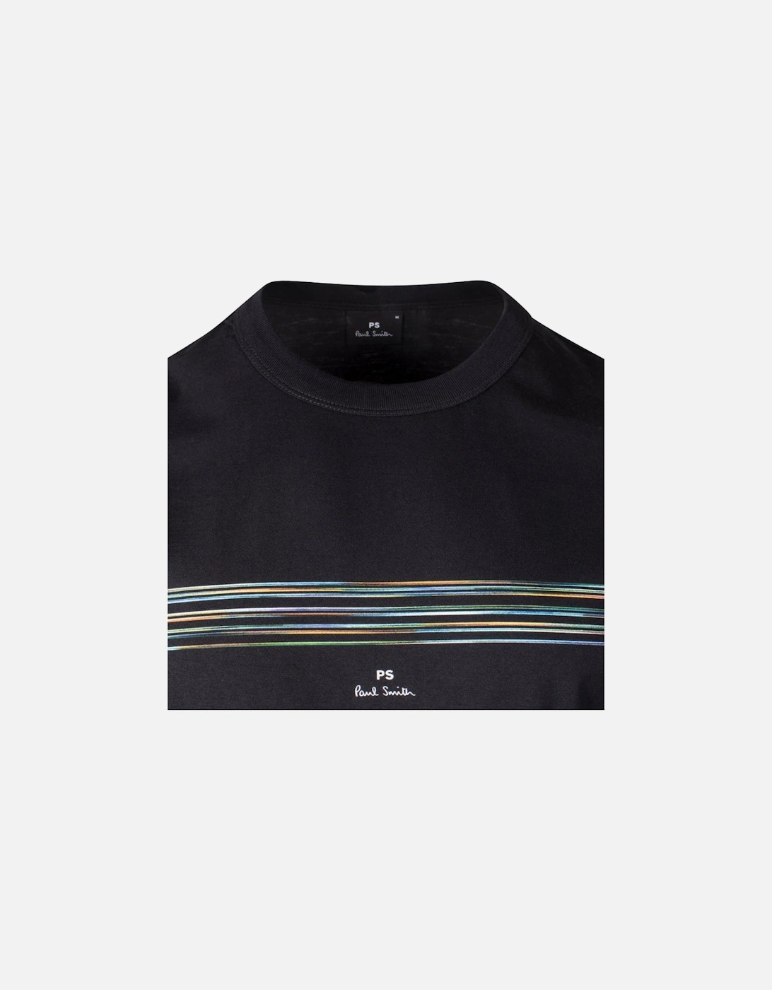 PS Casual Fit SS Stripe T-Shirt - Black