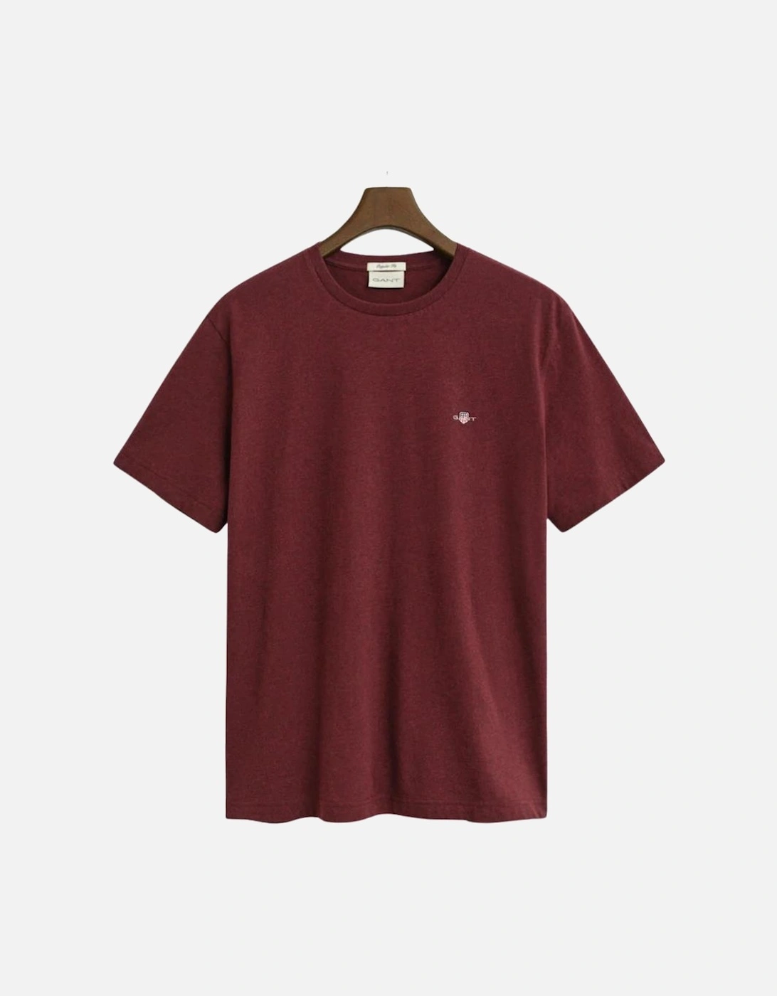 Reg Shield SS T-Shirt - Bordeaux Melange, 6 of 5