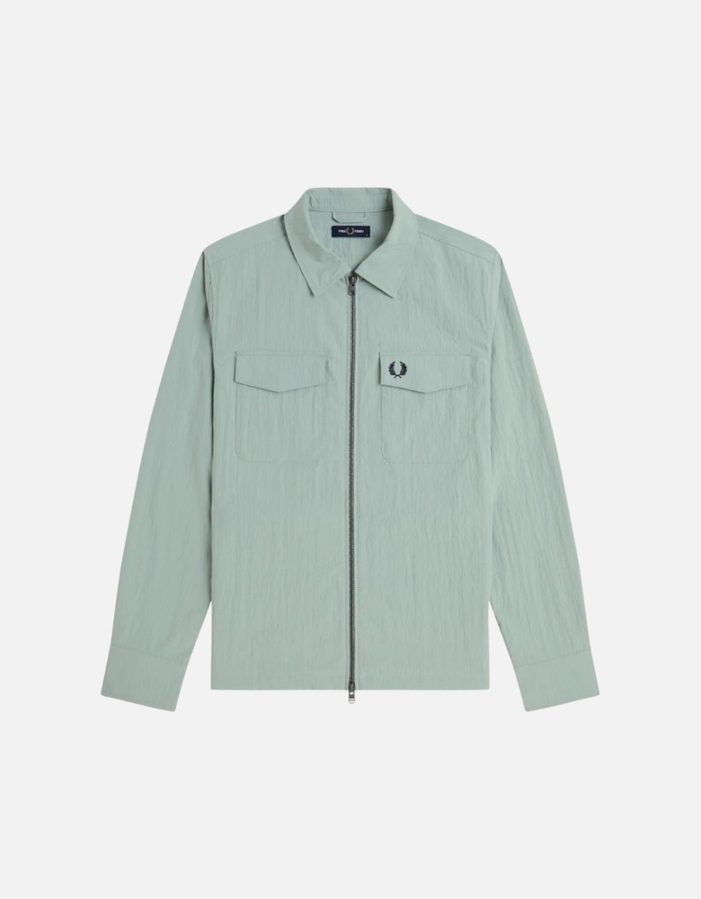 FP Zip Through Overshirt - Bay Leaf