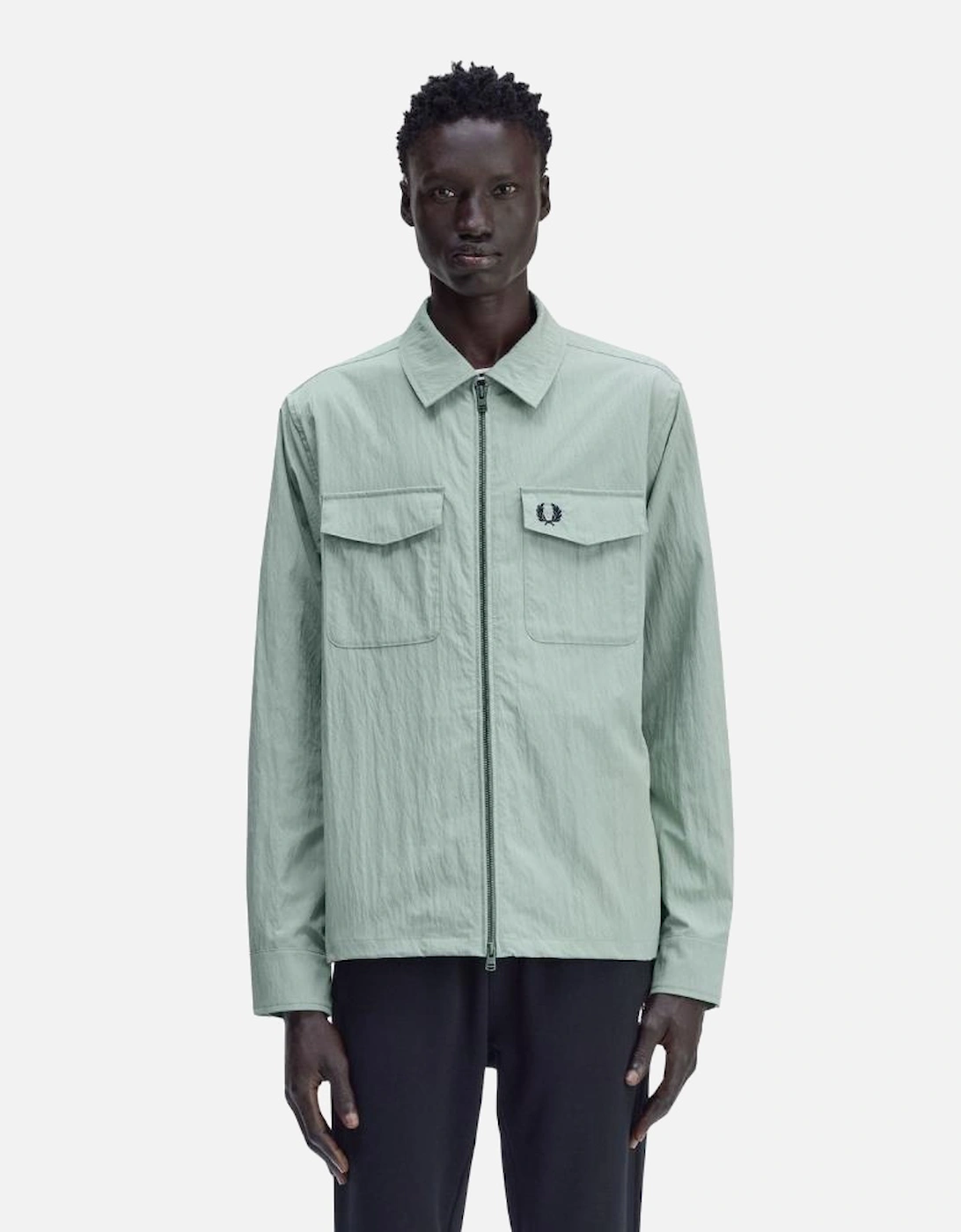 FP Zip Through Overshirt - Bay Leaf