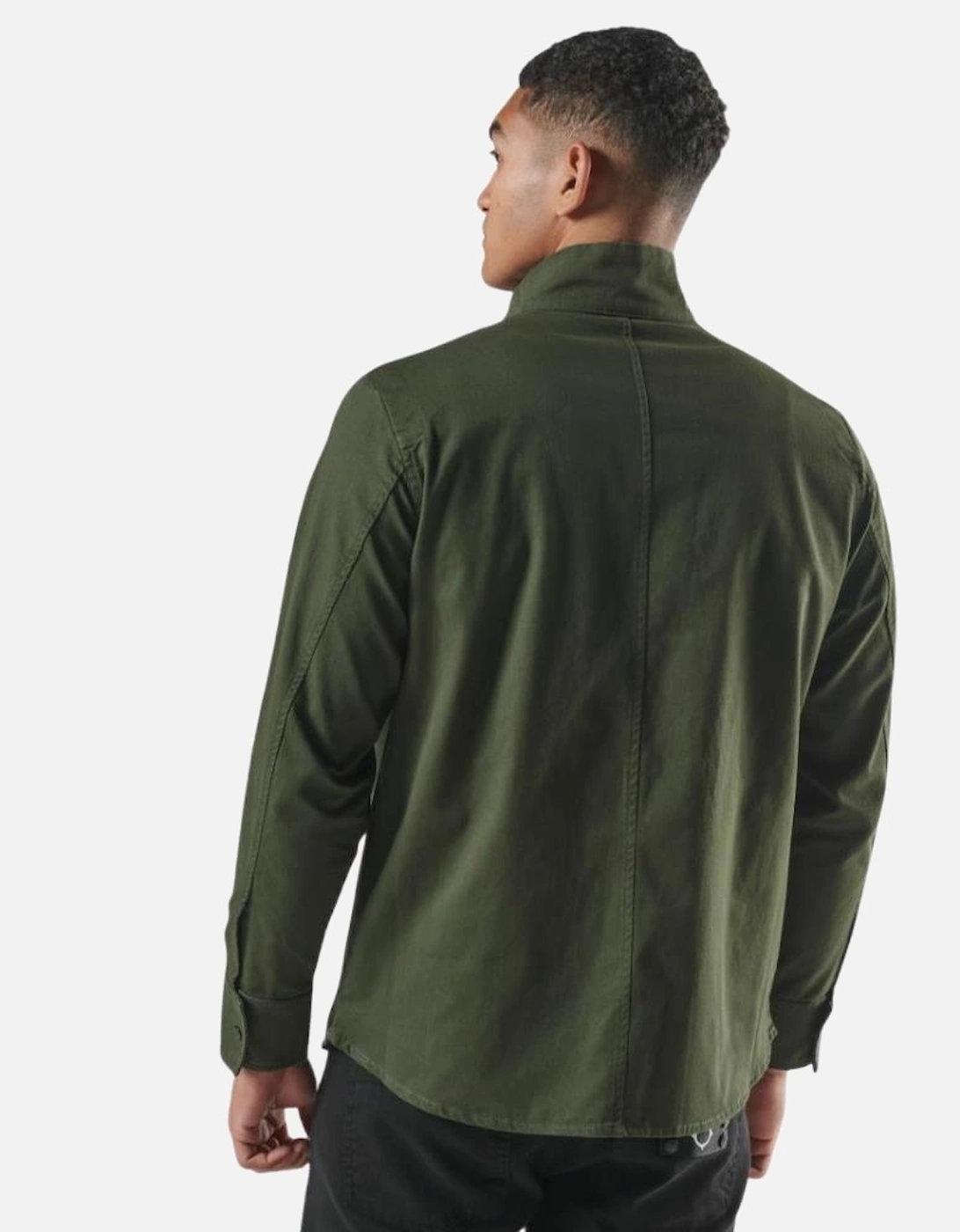 Aerial Funnel Neck Overshirt - Oil Slick