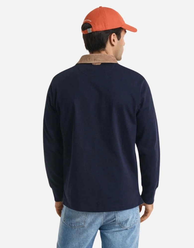 Cord Collar Heavy Rugger - Evening Blue
