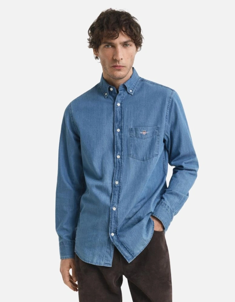 Reg BD Indigo Shirt - Semi Light Blue