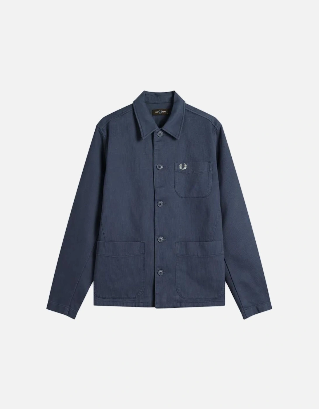 Men's Fred Perry Bedford Cord Overshirt - Dark Airforce - Navy - Size: MEDIUM