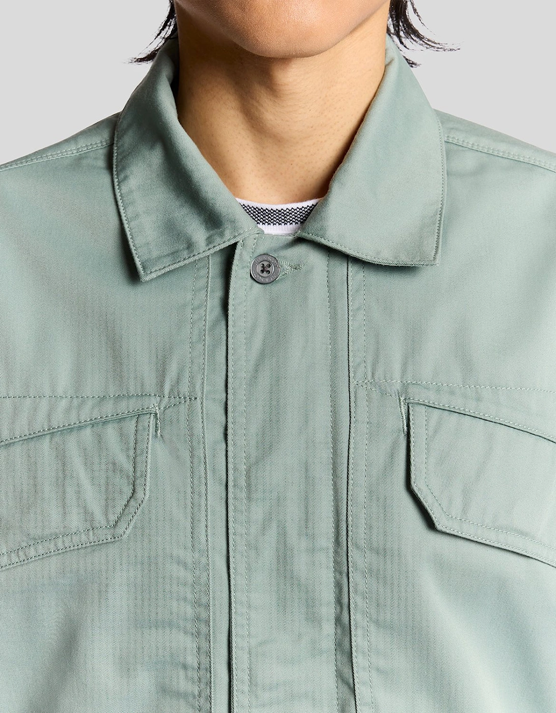Multi Pocket Full Zip Overshirt
