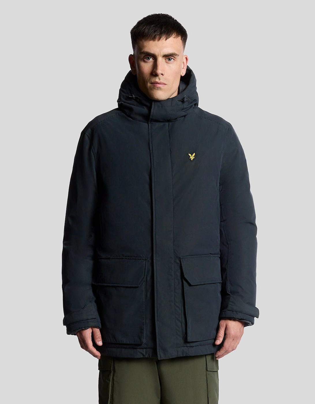 Lyle And Scott Men's Heavyweight Hooded Parka - Navy - Size: 44/Regular