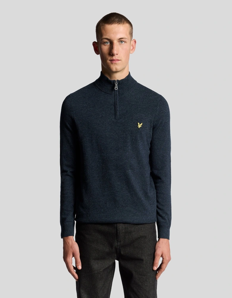 Lambswool Blend 1/4 Zip Jumper