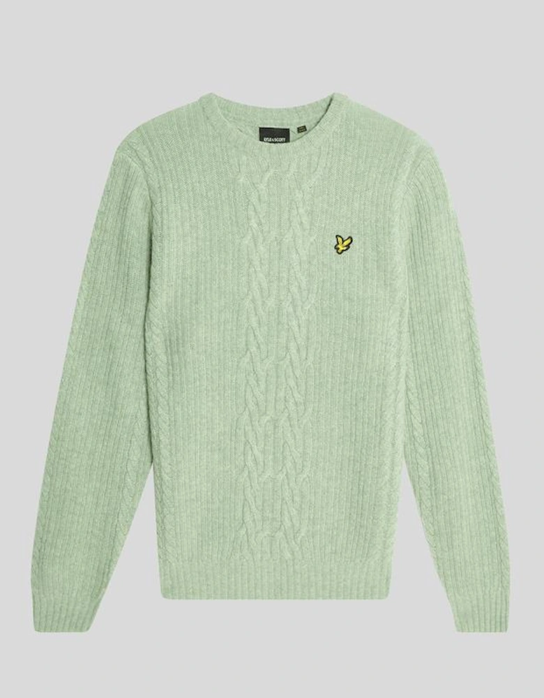 Ribbed Cable Knit Jumper