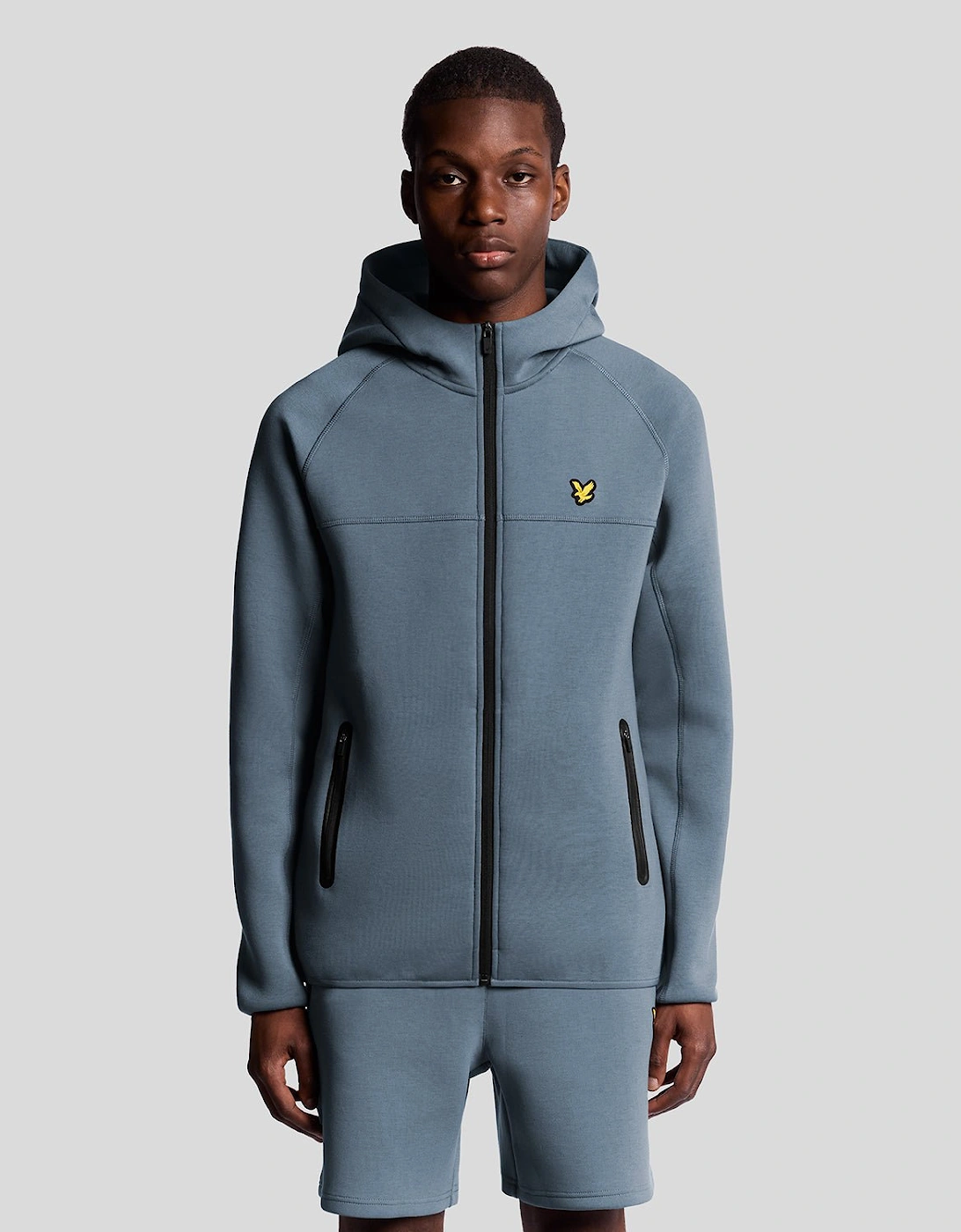 Lyle And Scott Men's Blue Sports Neoprene Zip Hoodie - : 34 Xs