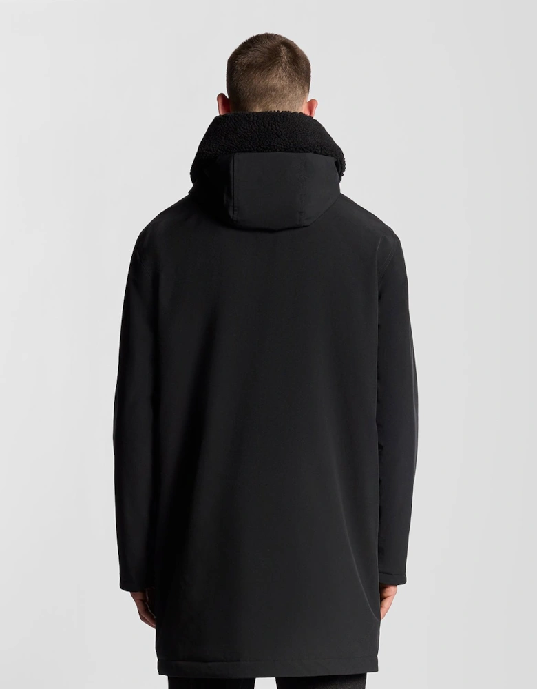 Heavyweight Faux Shearling Collar Parka