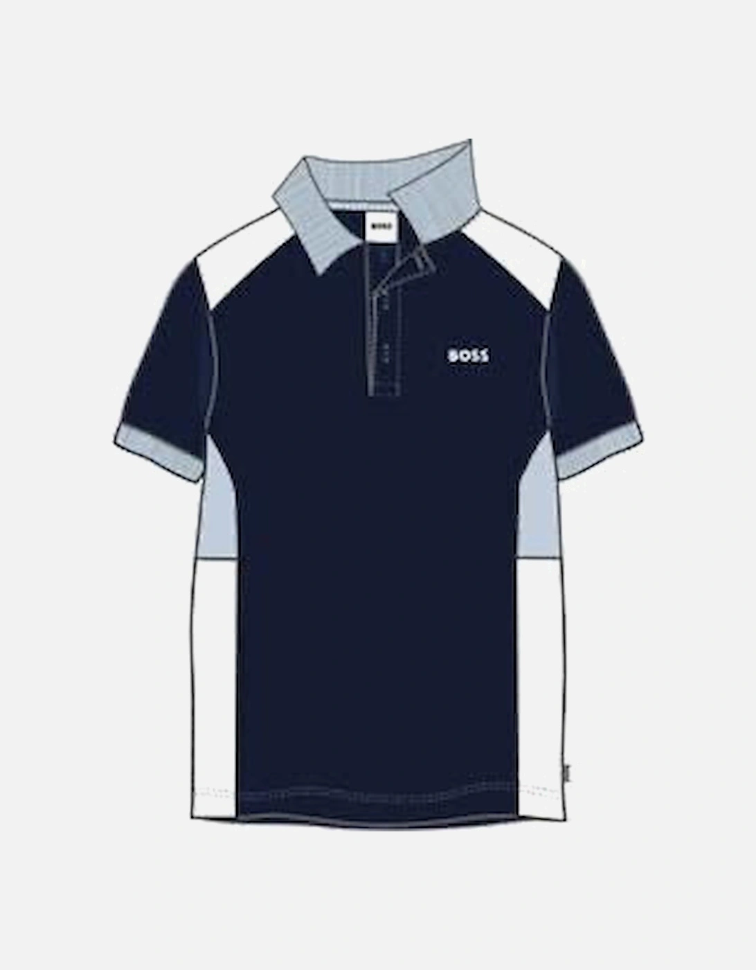 BOSS BOYS NAVY POLO SHIRT J52335