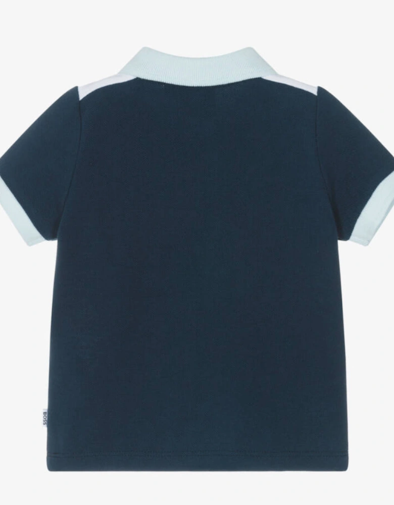 BOSS BOYS NAVY POLO SHIRT J52335