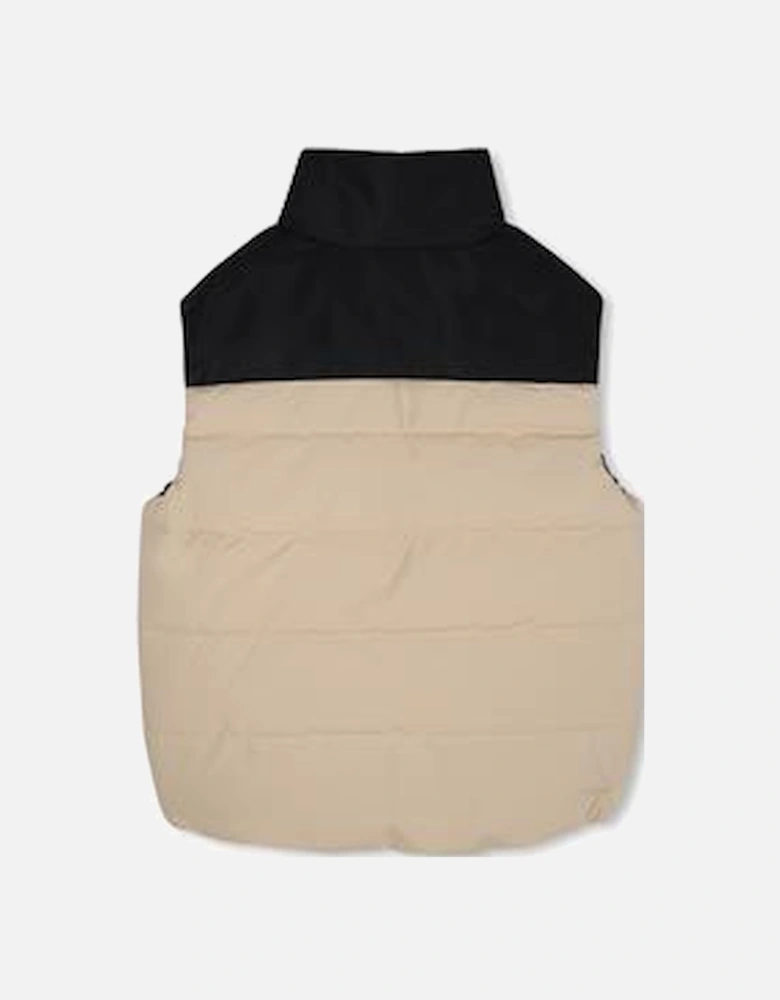 HUGO BOYS BEIGE/BLACK GILET G00482