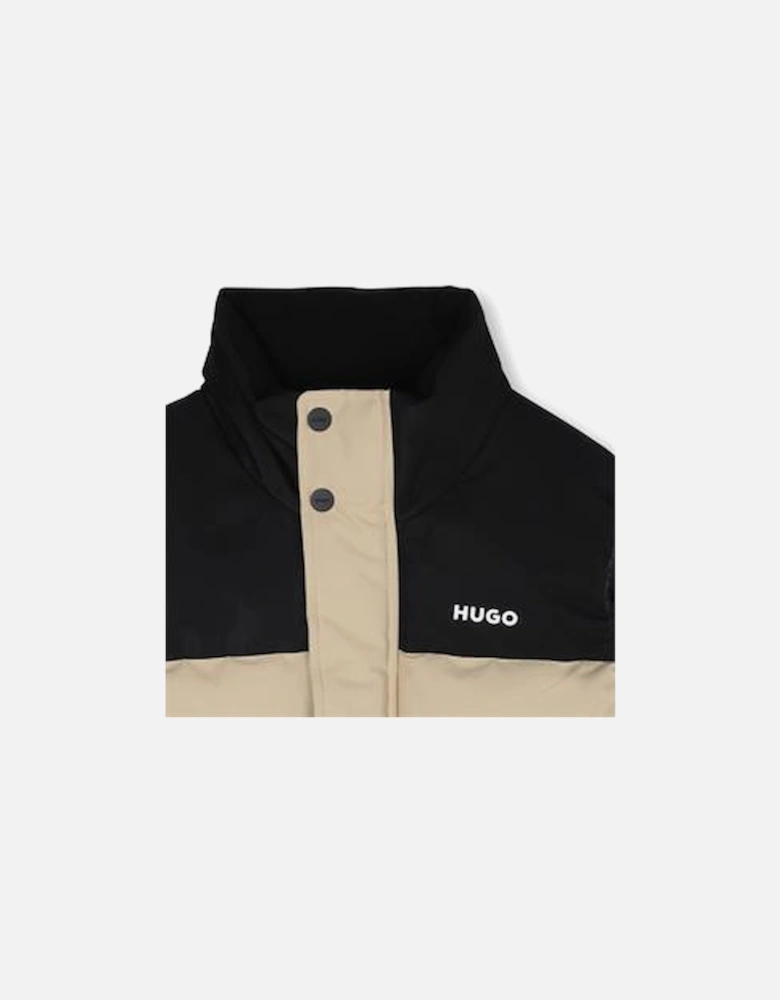 HUGO BOYS BEIGE/BLACK GILET G00482