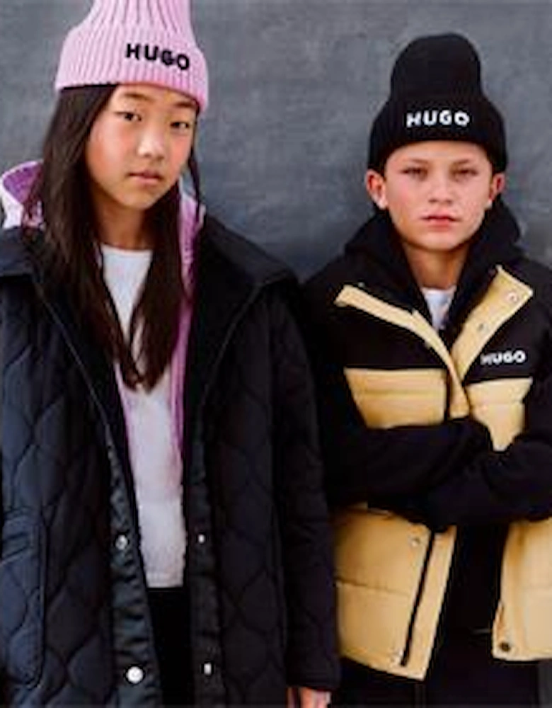 HUGO BOYS BEIGE/BLACK GILET G00482