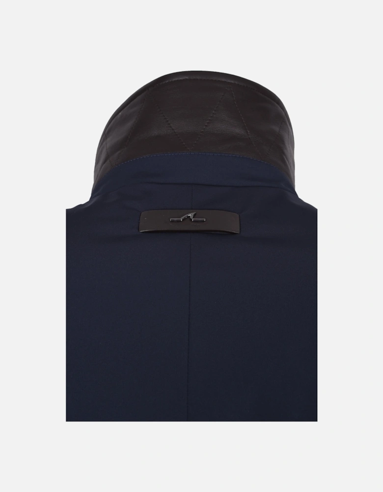 Woven Coat Navy