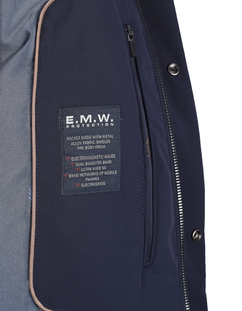 Woven Coat Navy