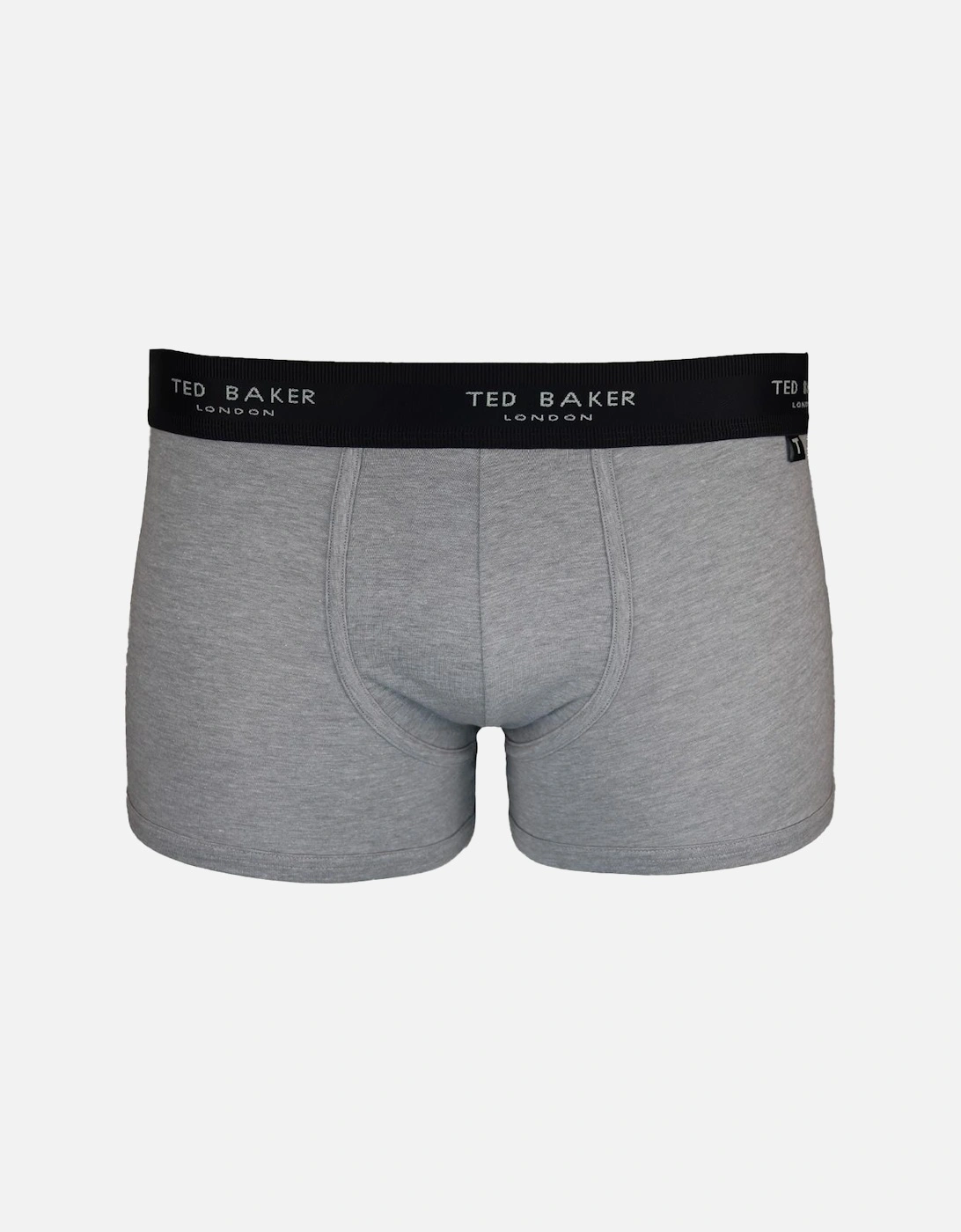 3-Pack Cotton Boxer Trunks, Blue/Grey/Navy