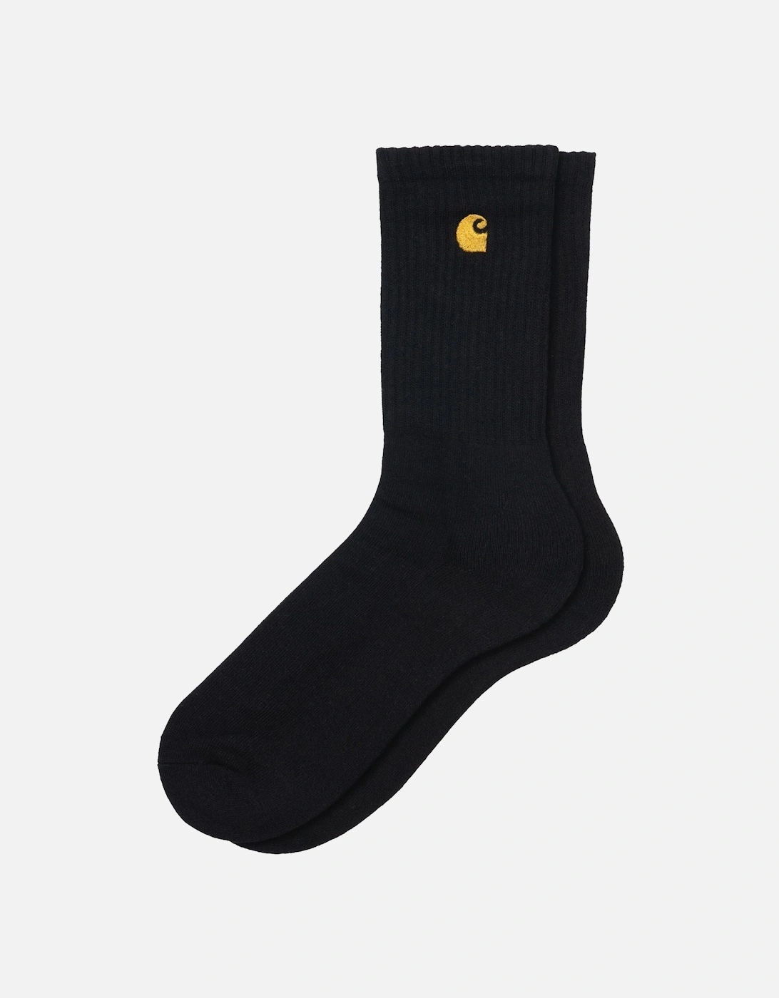 Men's Carhartt WIP Chase Socks - Black - Size: 16/14.5/8/15/8.5/15.5/9/13/13.5/14/6.5/7/7.5/11.5/5/12/5.5/12.5/6/3.5/3/10.5/4/11/4.5/2.5/9.5/10/One si