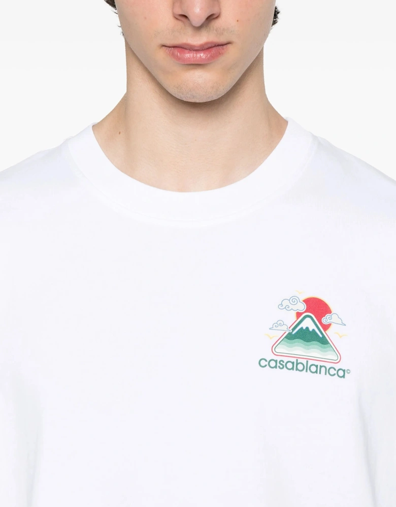 Montagne Ondulee T-Shirt White