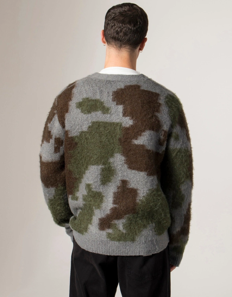 Relaxed Fit Mohair Cardigan