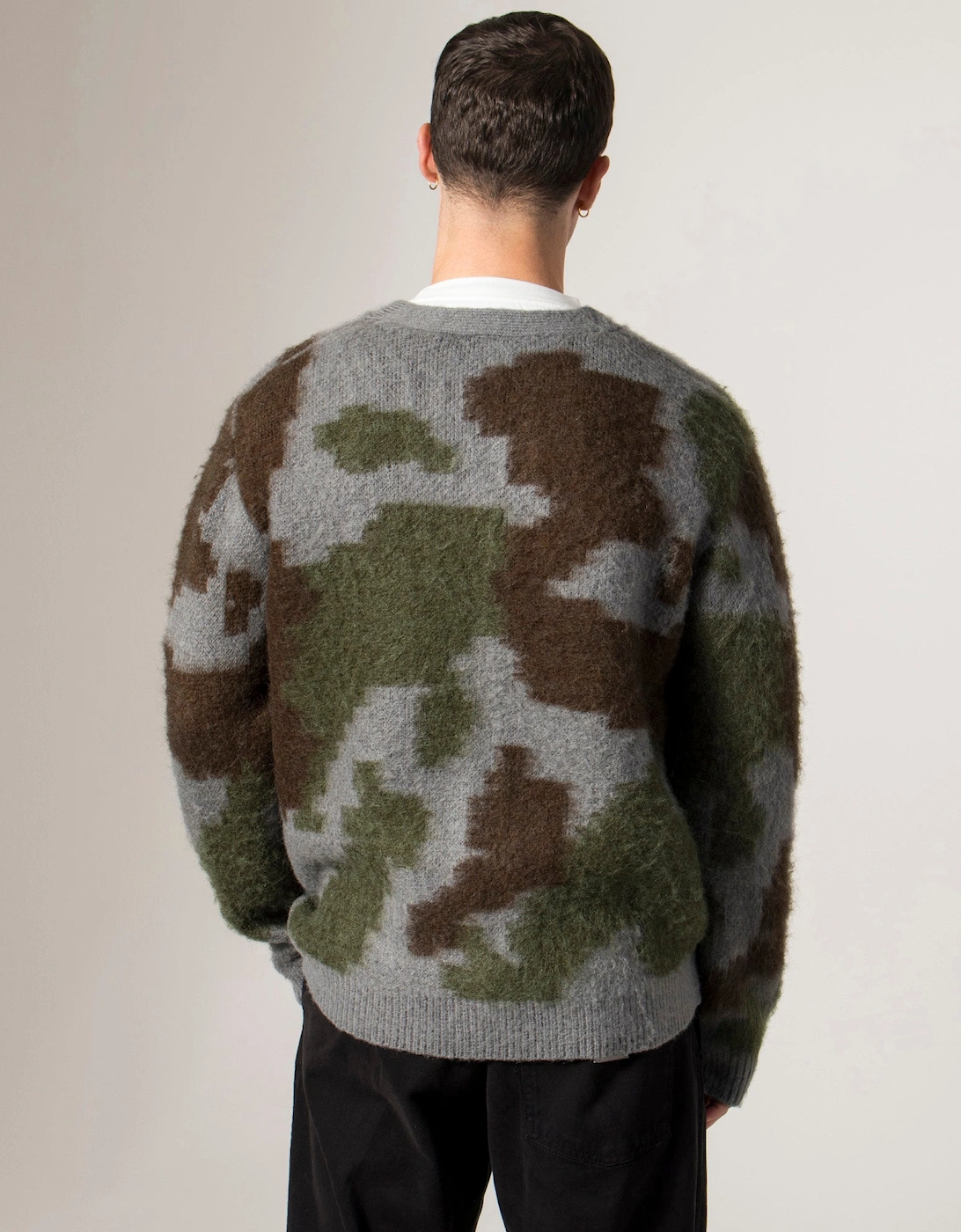 Relaxed Fit Mohair Cardigan