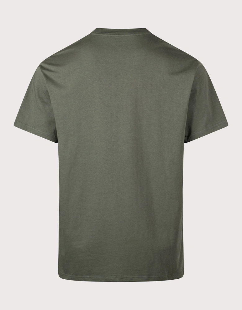 Relaxed Fit Script Embroidery T-Shirt
