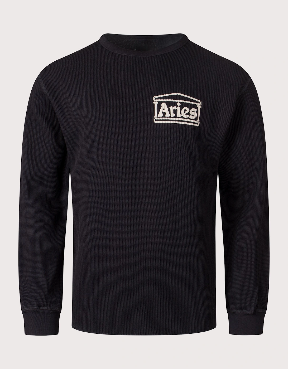 Reversible Temple Waffle Long Sleeve T-Shirt, 4 of 3