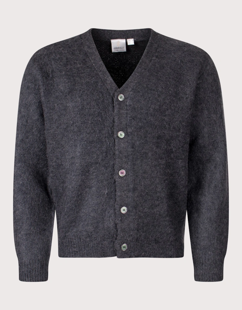 Relaxed Fit Mohair Cardigan