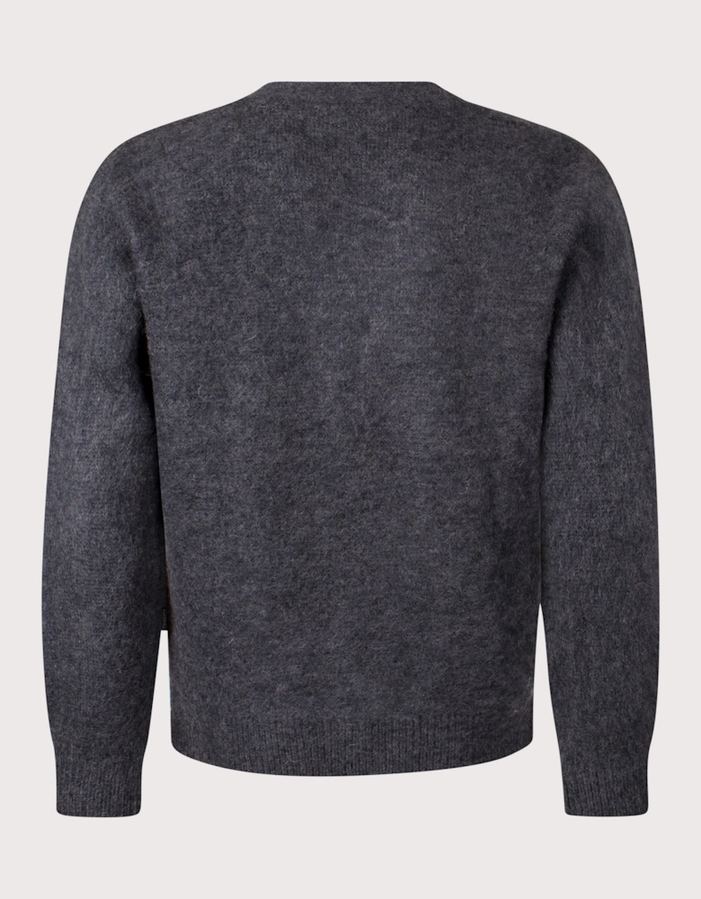 Relaxed Fit Mohair Cardigan
