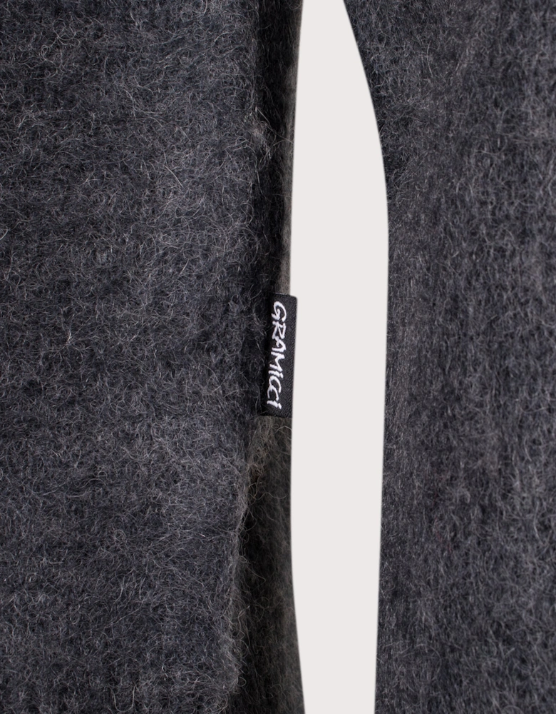 Relaxed Fit Mohair Cardigan