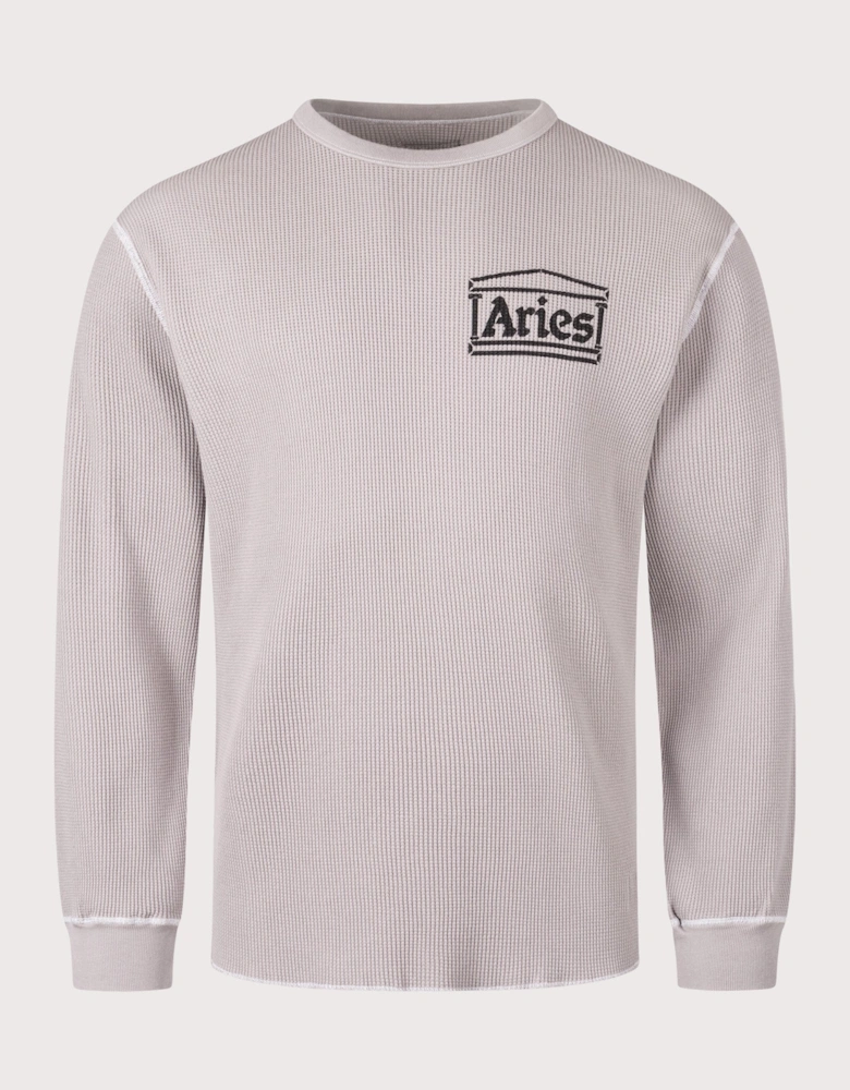 Reversible Temple Waffle Long Sleeve T-Shirt
