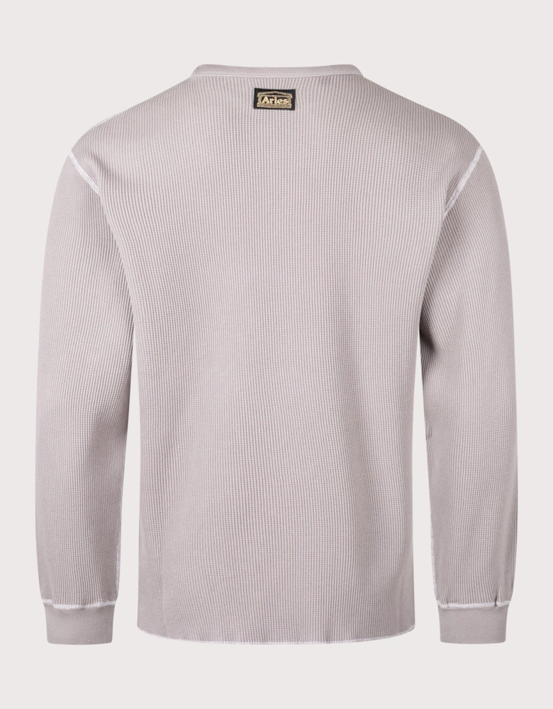 Reversible Temple Waffle Long Sleeve T-Shirt