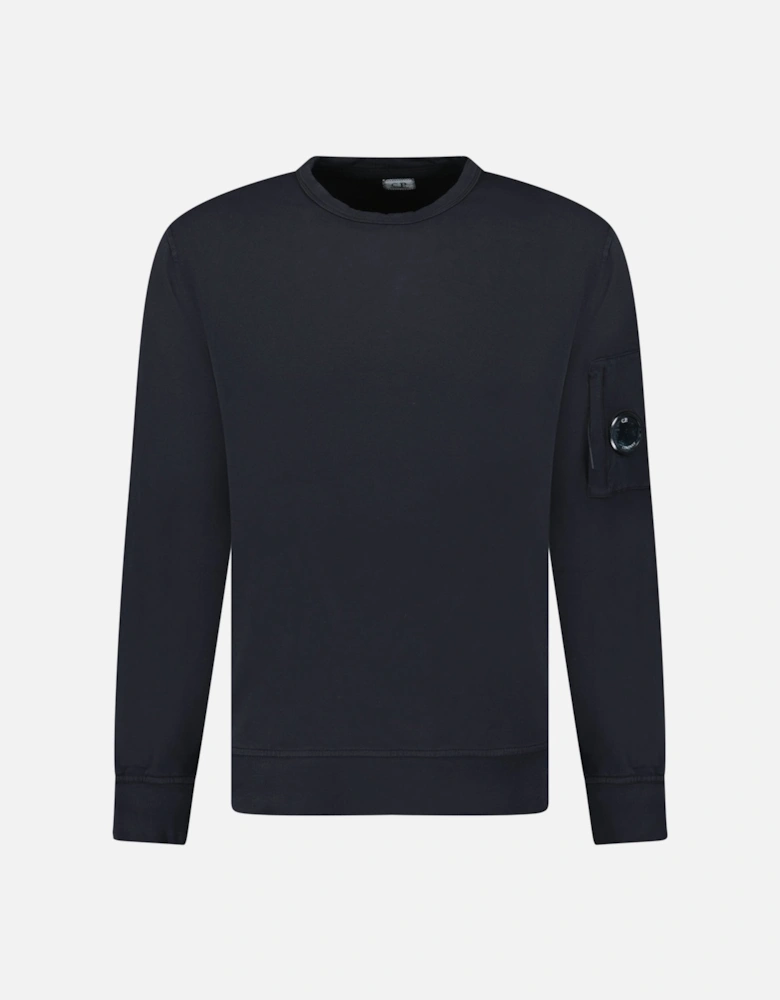 Lens Light Fleece Crewneck Sweatshirt Black