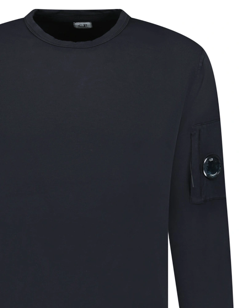 Lens Light Fleece Crewneck Sweatshirt Black