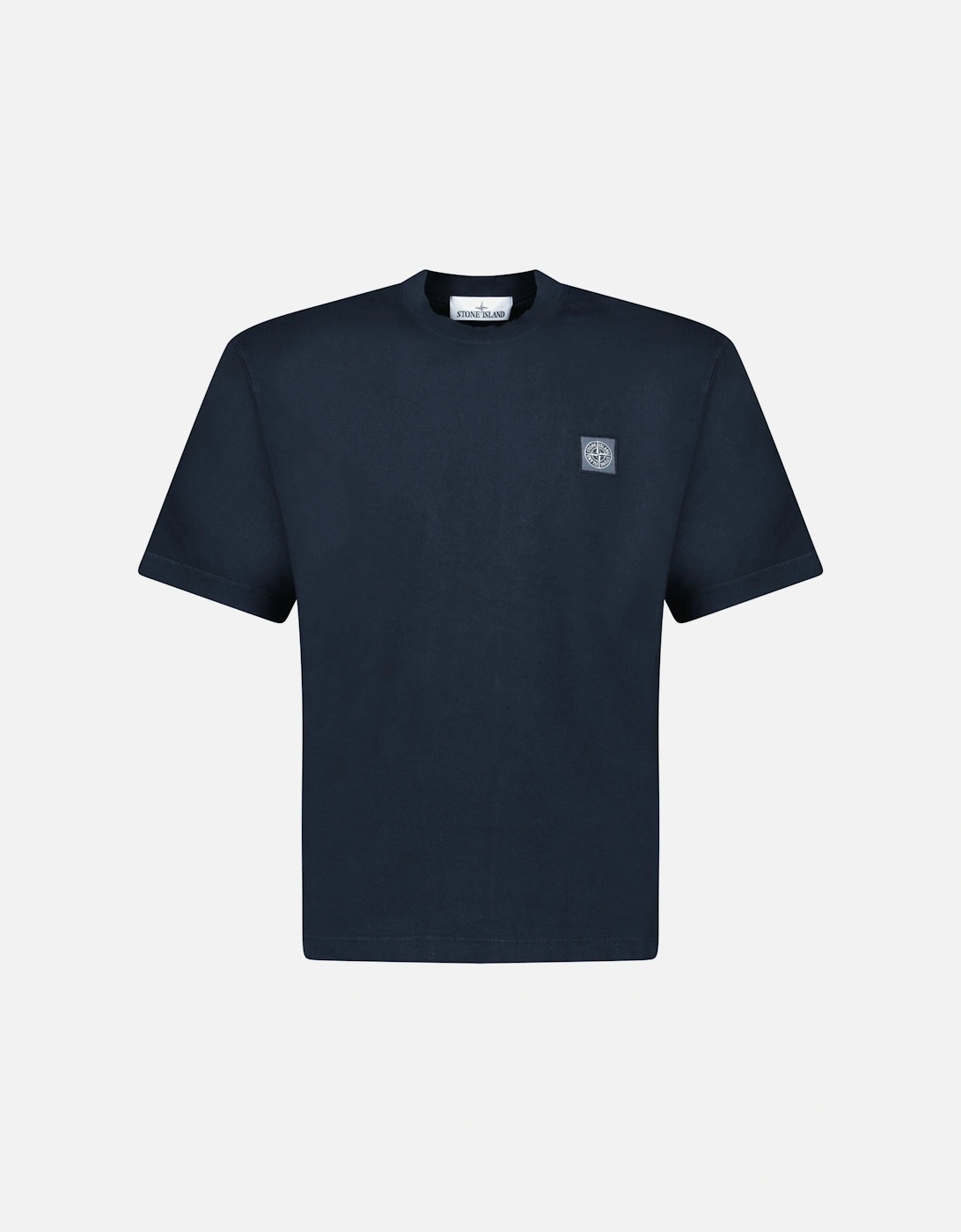 Combed Organic Cotton Jersey T-Shirt in Navy, 3 of 2