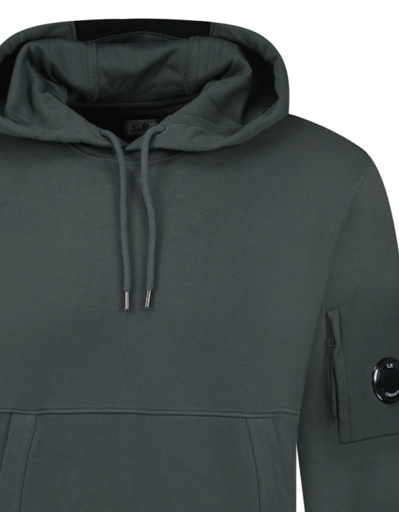 Lens Diagonal Raised Hooded Fleece Dark Shadow Grey