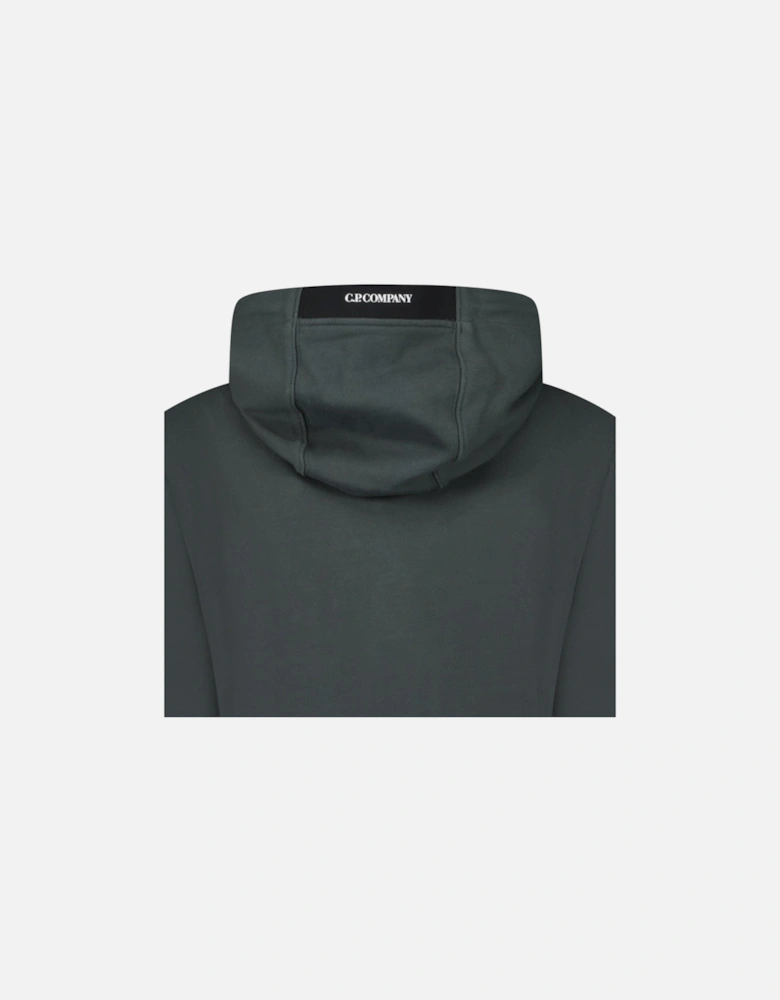 Lens Diagonal Raised Hooded Fleece Dark Shadow Grey