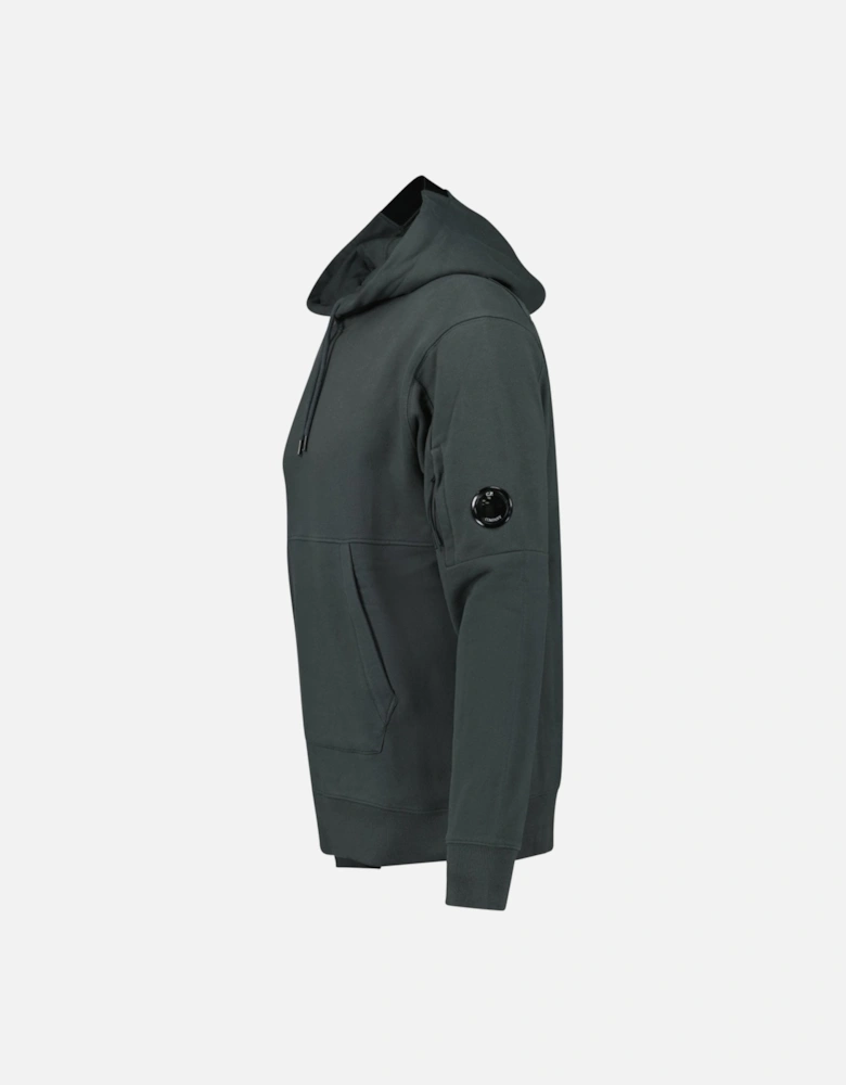 Lens Diagonal Raised Hooded Fleece Dark Shadow Grey