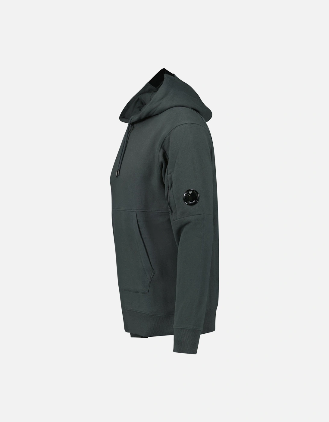 Lens Diagonal Raised Hooded Fleece Dark Shadow Grey