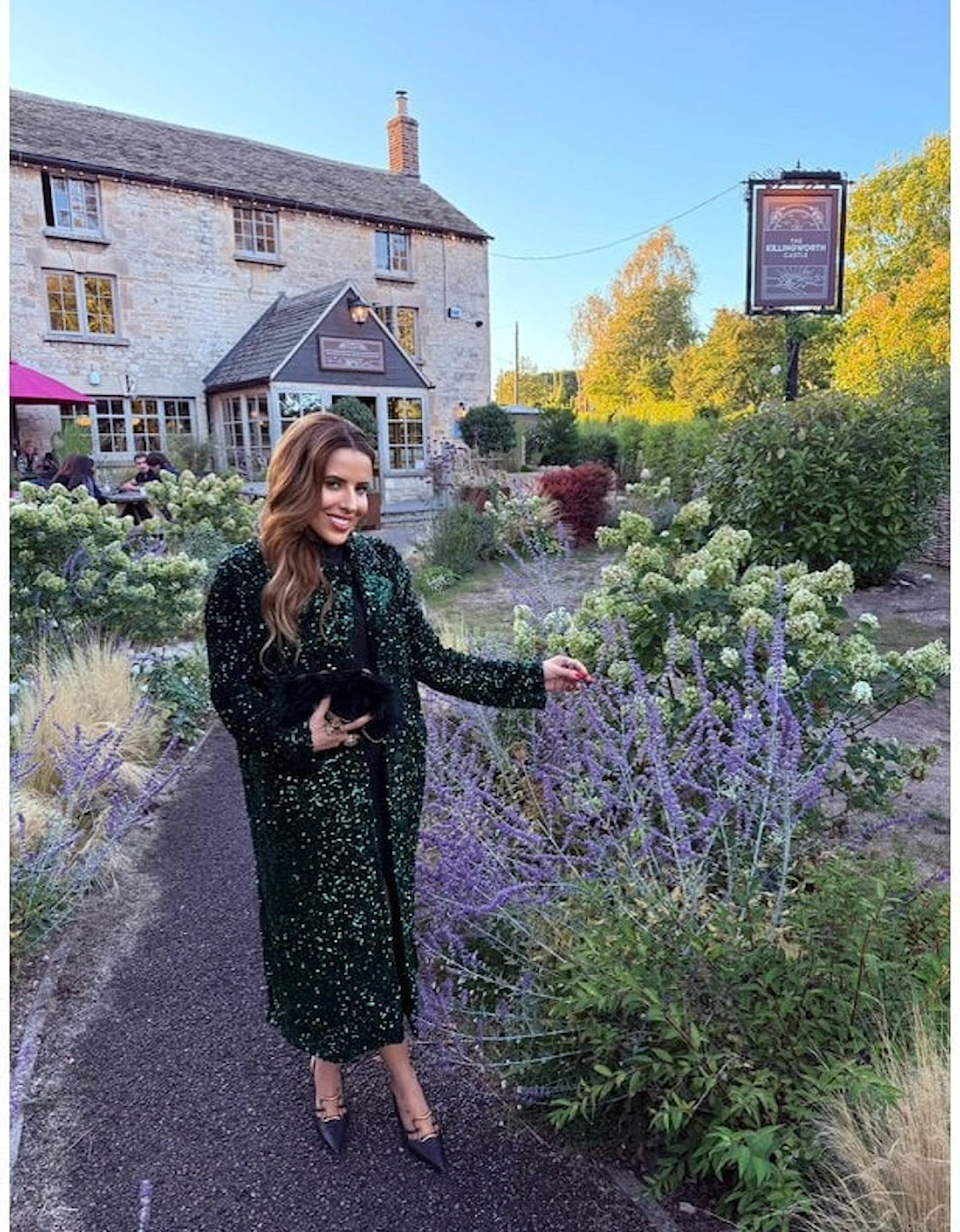 Green Sequin Velvet Trench Coat, 5 of 4